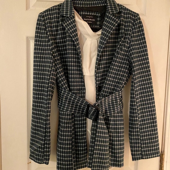 3/$40 💖Haute Monde Houndstooth Blazer - Picture 2 of 3